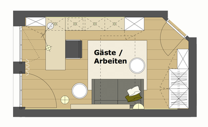 Innenarchitekt und Interior Designer Andreas Ptatscheck, München, bietet in seinem Büro für Innenarchitektur und Interior Design Beratung und Planung für Arbeitszimmer und Gästezimmer.