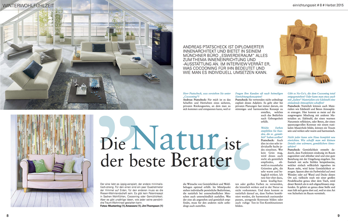einrichtungszeit No 8 Herbst 2015