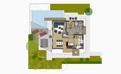 Das Büro für Innenarchitektur und Interior Design von Innenarchitekt Andreas Ptatscheck in München arbeitet erfolgreich mit Architekten und Landschaftsplanern zusammen, z.B. am Thema Swimmingpool, Gartenterrasse.