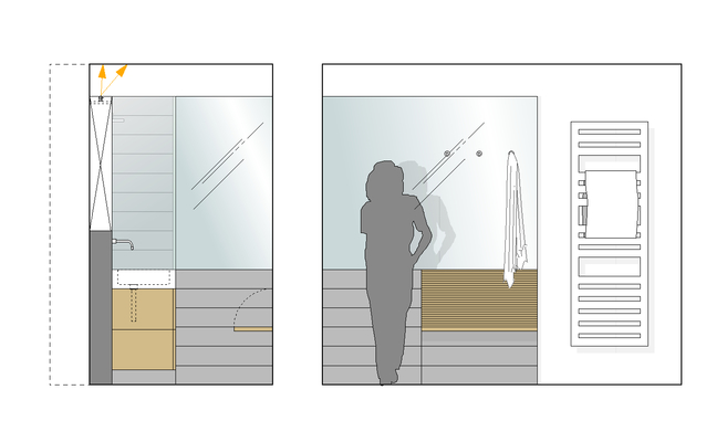 Spiegelbad | Innenarchitekt in München - Andreas Ptatscheck