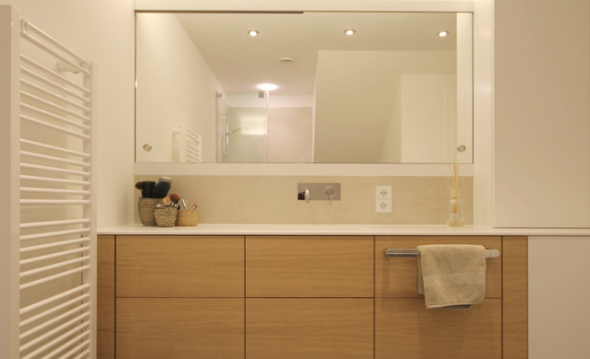 Badezimmer einer Maisonettewohnung | Innenarchitekt in München