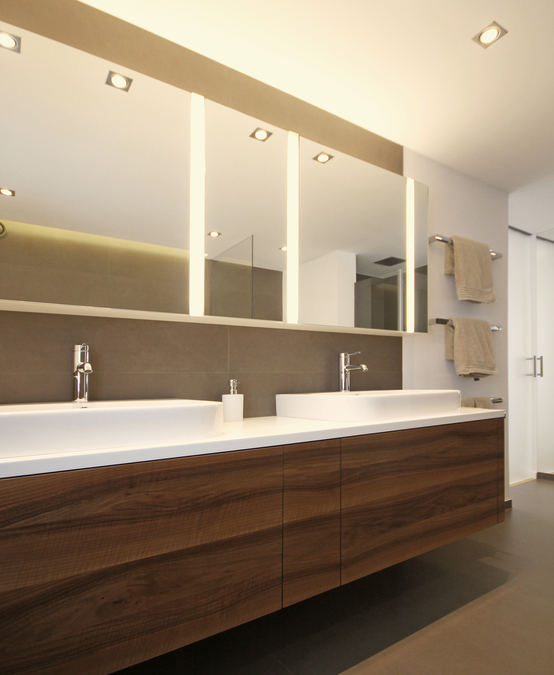 Badezimmer eines Einfamilienhauses | Innenarchitekt in München