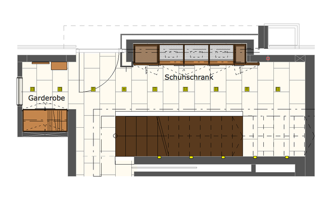 Foyer eines Einfamilienhauses | Innenarchitekt in München - Andreas