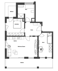 Innenarchitekt Andreas Ptatscheck, München, optimierte den Grundriss des Bauträgers und entwarf die Innenarchitektur und das Interior Design der Wohnung.