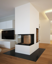 Innenarchitekt und Interior Designer Andreas Ptatscheck, München, sieht den Kamin Bestandteil im Raumentwurf der Innenarchitektur und des Interior Design.