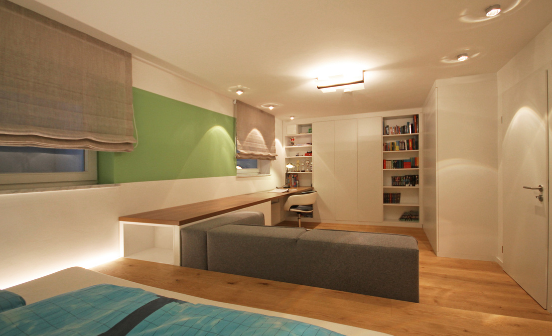 Jugendzimmer mit Schlafpodest | Innenarchitekt in München - Andreas