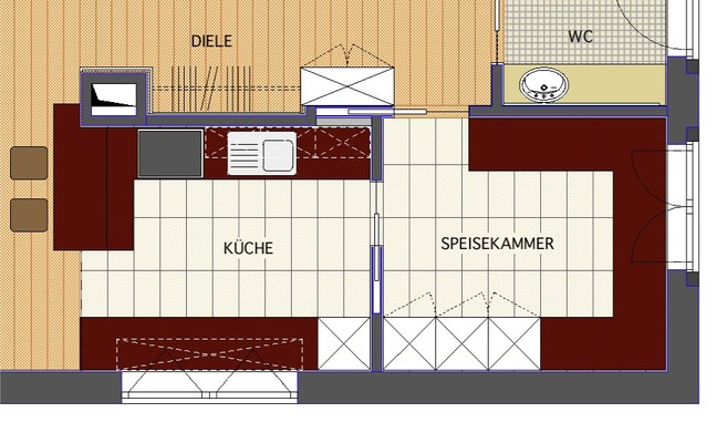 Offene Küche mit Theke | eswerderaum München