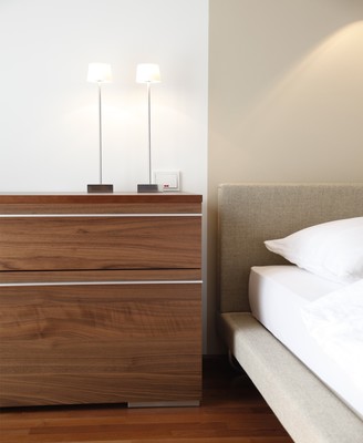 Schlafzimmer eines Appartements | Innenarchitekt in München - Andreas