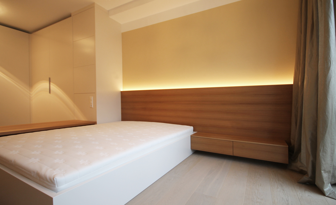 Schlafzimmer mit Ankleidebereich | Innenarchitekt in München - Andreas