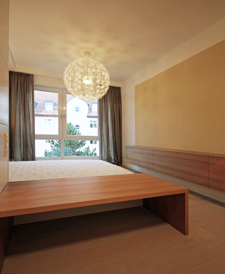 Schlafzimmer mit Ankleidebereich | Innenarchitekt in München - Andreas