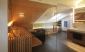 Interior Designer Andreas Ptatscheck, München, gestaltete das Interior Design des Wellnessbades passend zur Innenarchitektur der Doppelhaushälfte, Sauna mit Badewanne.