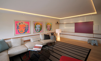 Innenarchitekt Andreas Ptatscheck, München entwickelt als Interior Designer kreative Entwürfe für alle Bereiche der Innenarchitektur und des Interior Design, hier für ein Wohnzimmer