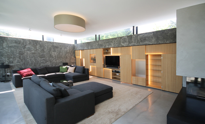 Innenarchitekt Andreas Ptatscheck, München entwickelt als Interior Designer kreative Raumideen für alle Aufgaben der Innenarchitektur und des Interior Design, hier für einen Einbauschrank mit Barfach.